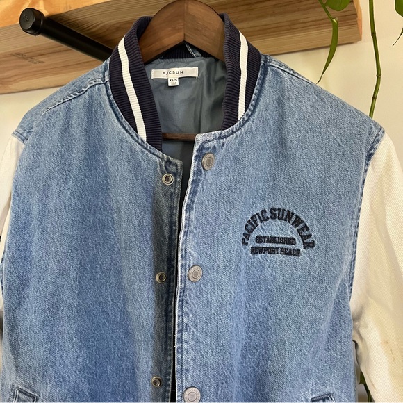 PackSun varsity denim jacket. Size - Picture 7 of 10